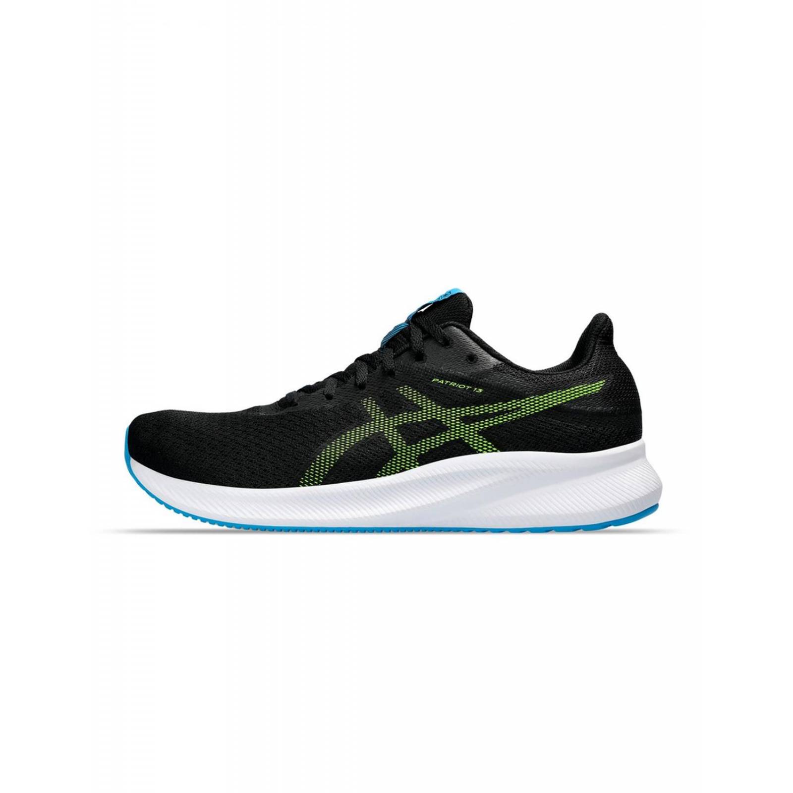 Tenis Asics Patriot 13 Para Correr Hombre Negro Amarillo 1011B485009 