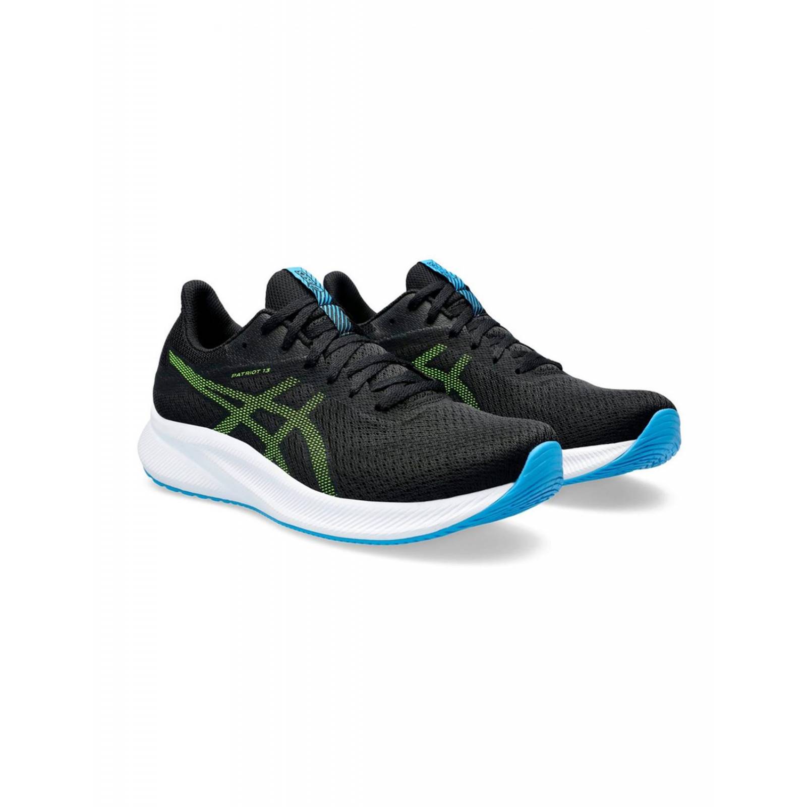 Tenis Asics Patriot 13 Para Correr Hombre Negro Amarillo 1011B485009 