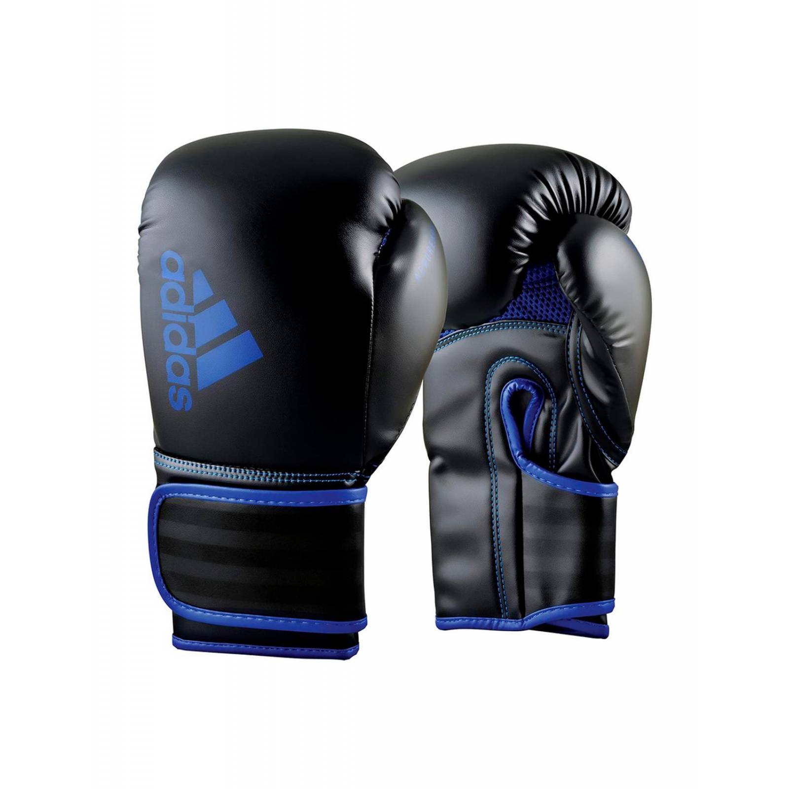 Guantes de Box Adidas Hybrid Negro Azúl ADIH80AZ 