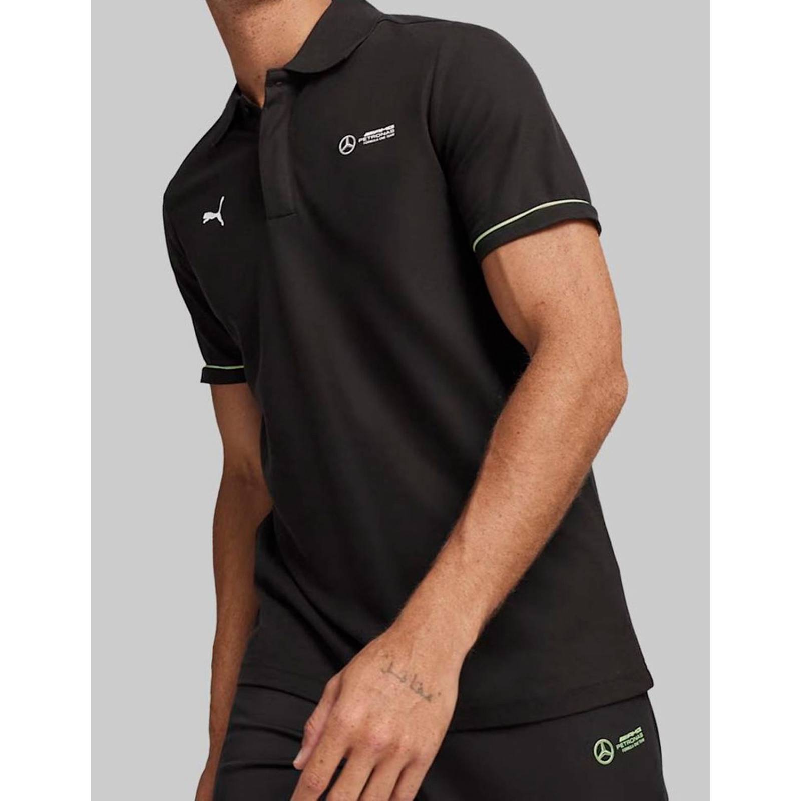 Playera Polo Puma Mercedes Benz AMG Petronas F1 Hombre Negro 62375301 