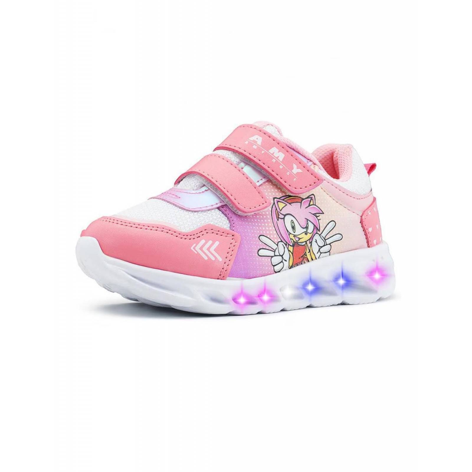 Tenis Sonic Amy Rose Tropicana Con Luces Niña SO950522