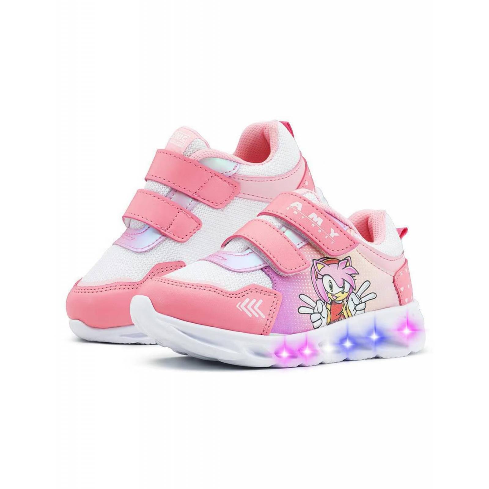 Tenis Sonic Amy Rose Tropicana Con Luces Niña SO950522