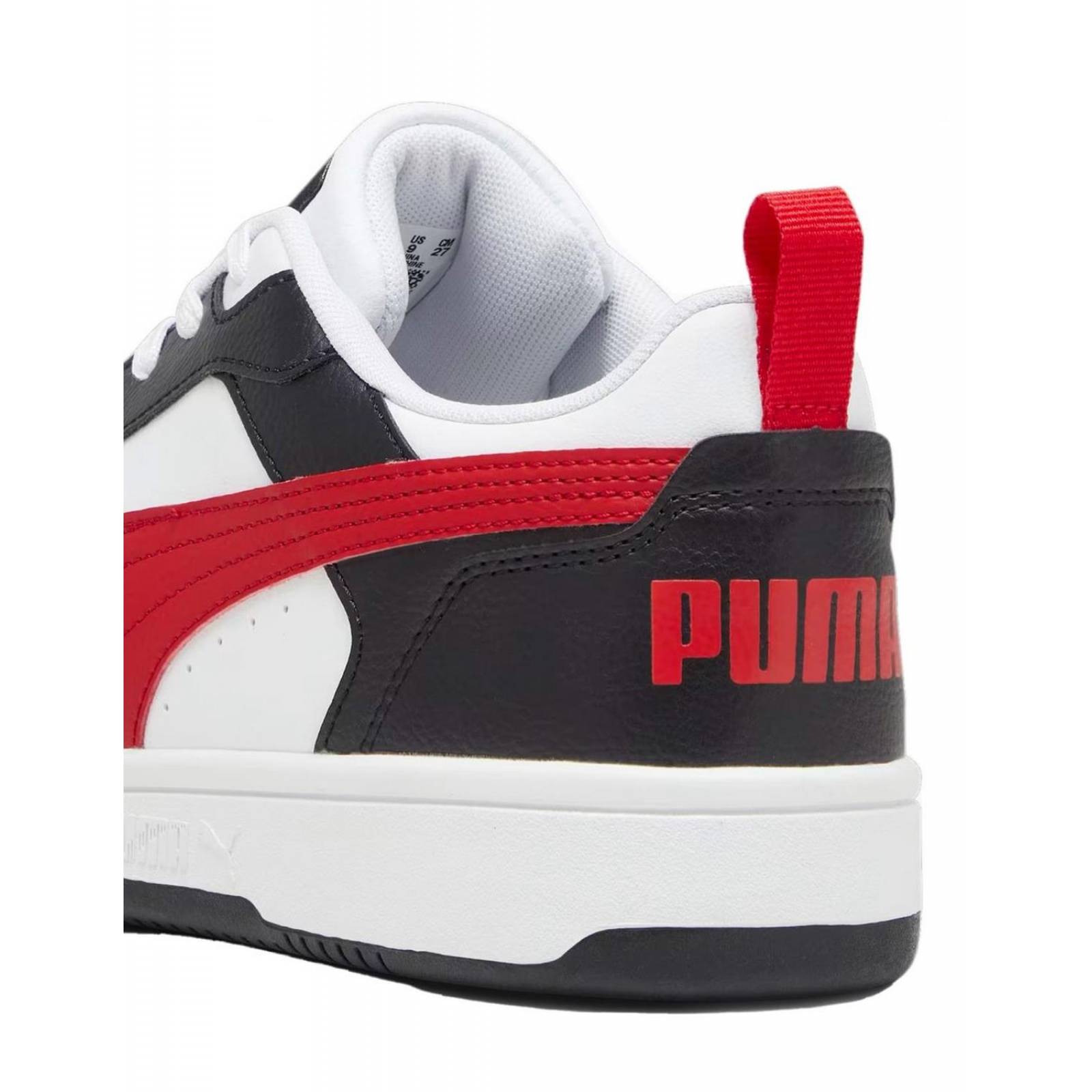 Tenis Puma Rebound V6 Hombre Negro Rojo 39232804 