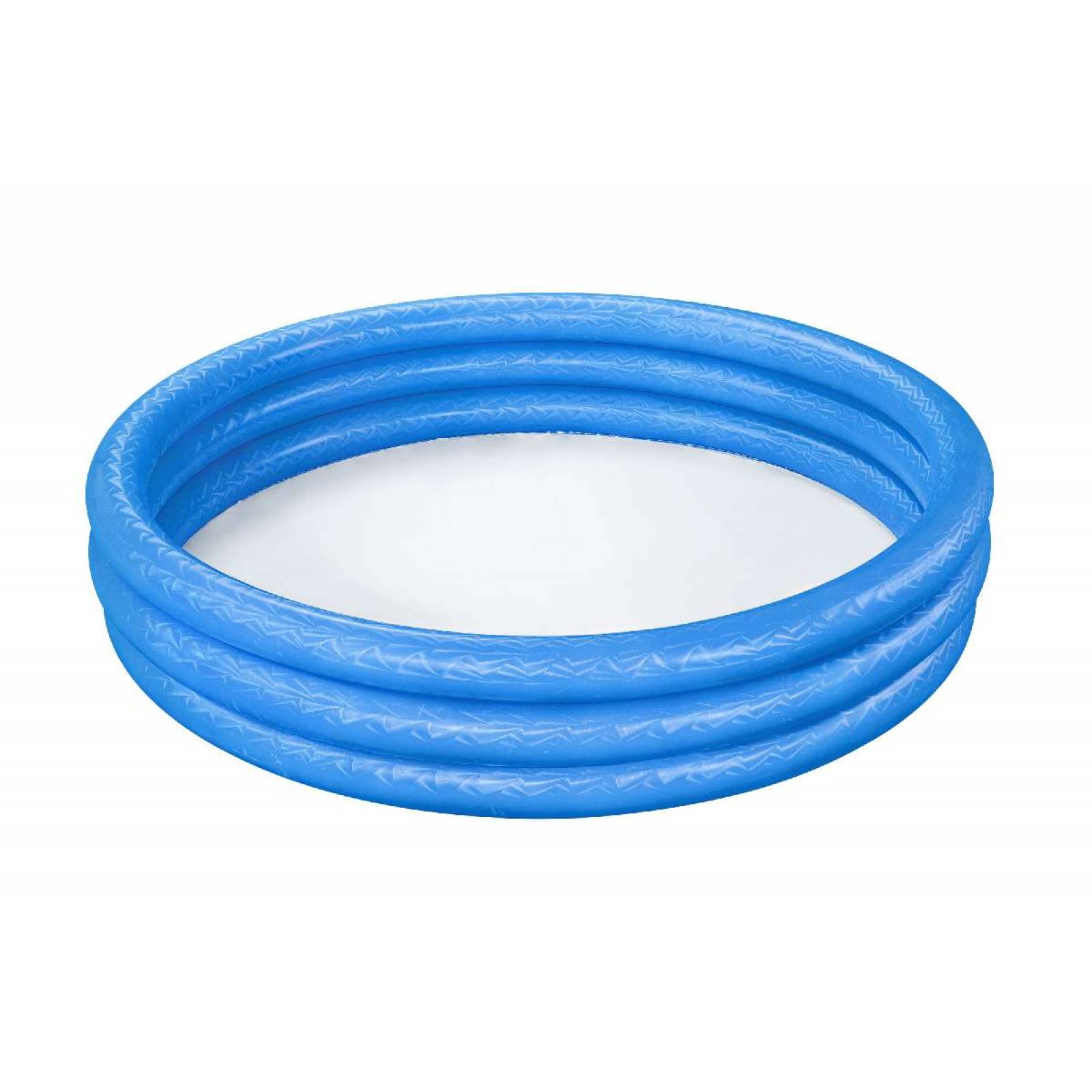 Alberca Inflable  redonda  3 anillos lisa  2 colores azul y rojo 70x30cm  27.5x12pulg  bolsa 1