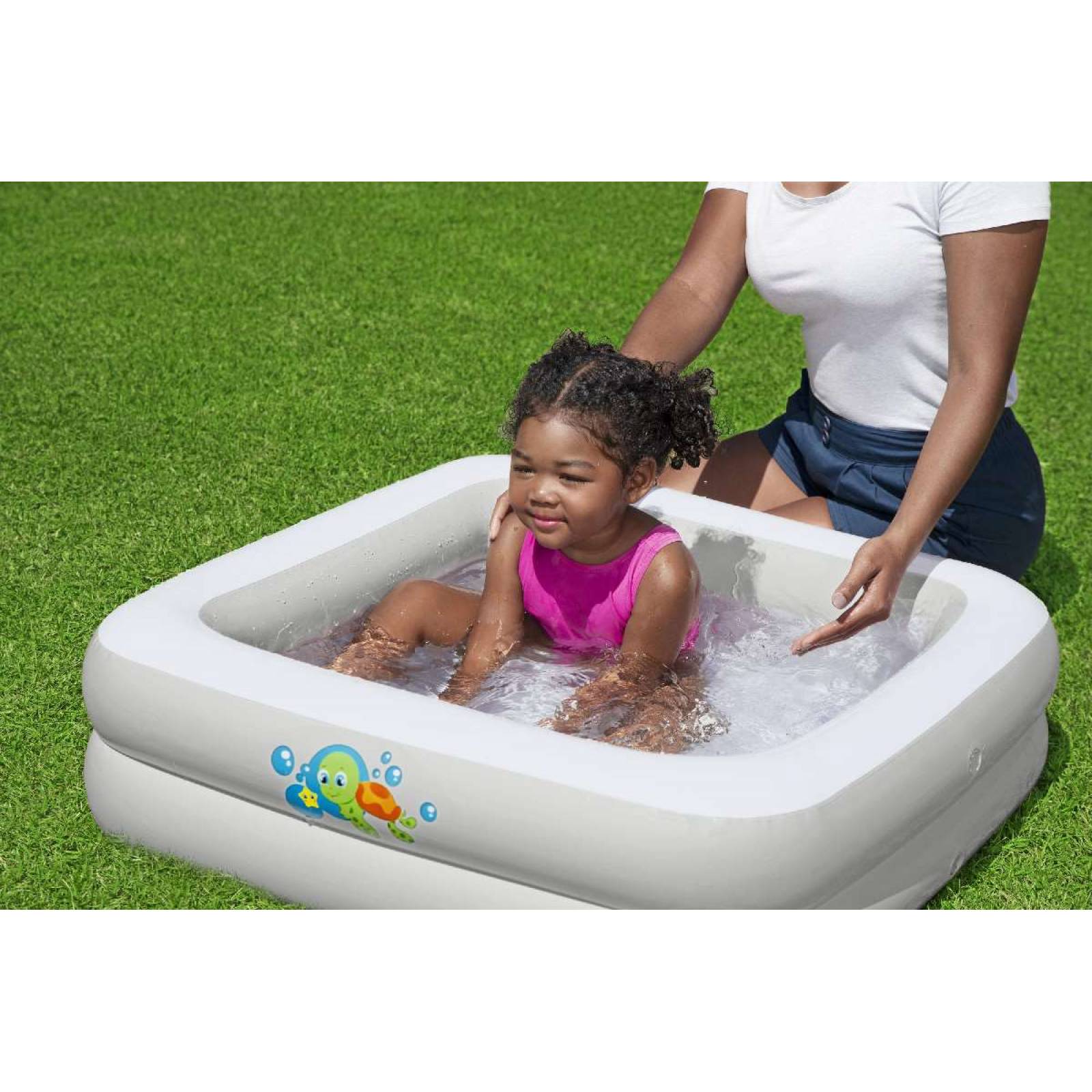 Alberca inflable para bebe 86cmx86cmx25cm caja 1