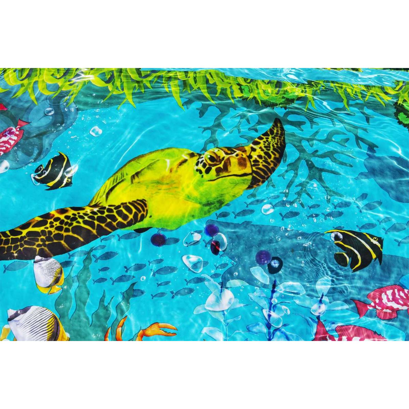 Alberca Inflable  Rectangular Decorada de Mar en su Interior 1 modelo caja  1
