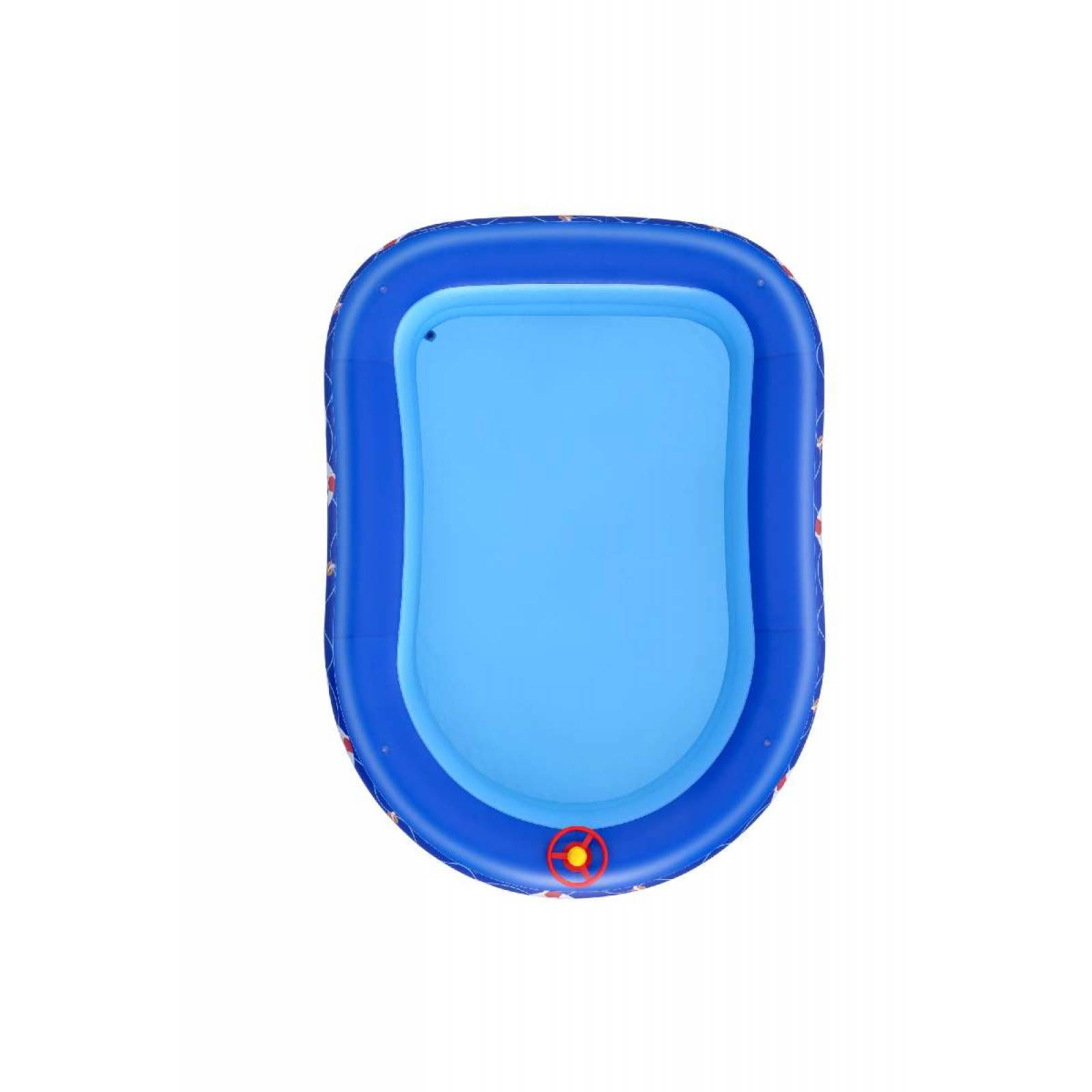 Alberca Inflable Familiar decorada mar con techo de  1 modelo  2.13m x 1.55m x 1.32m caja  1