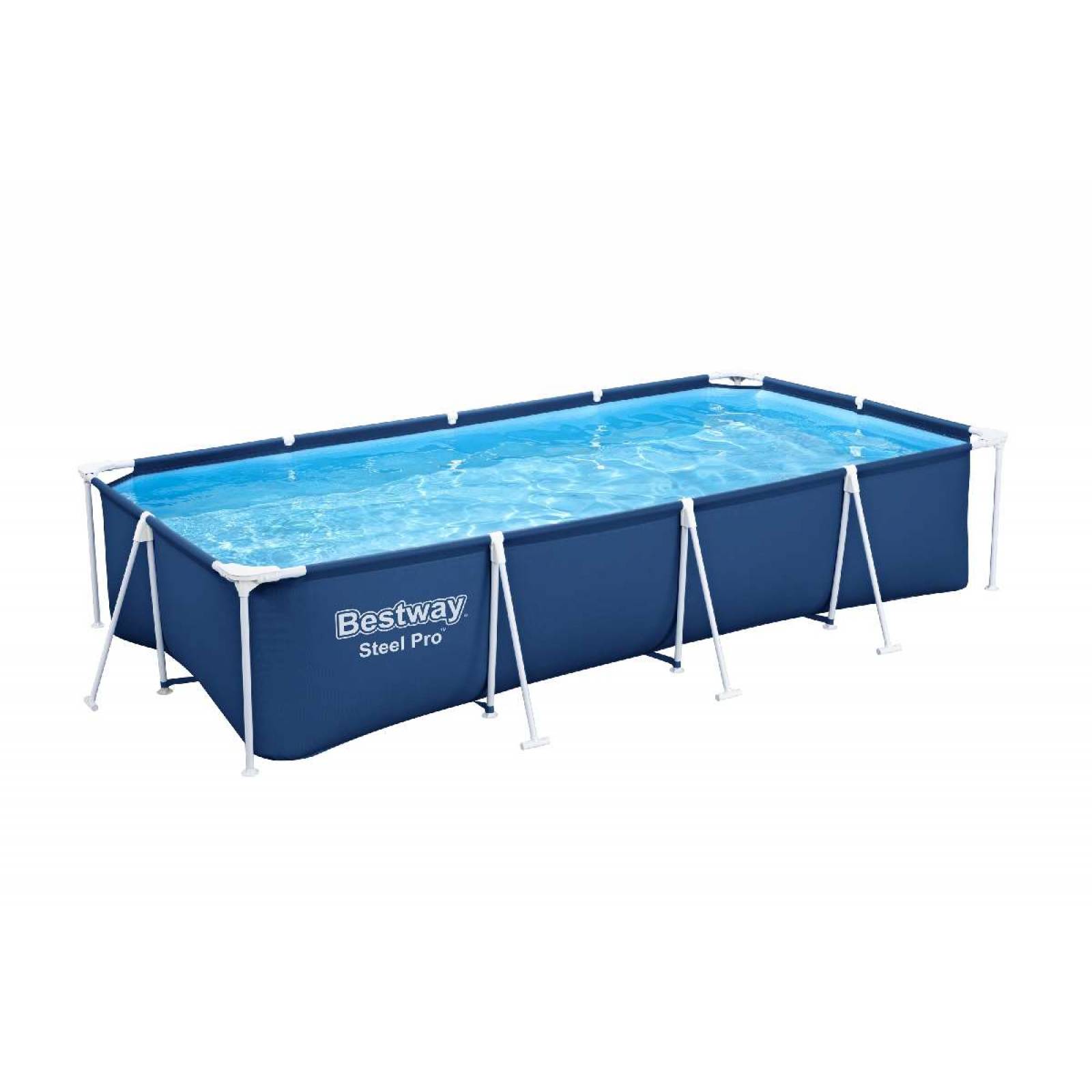 Alberca rigida estructural rectangular azul 1 modelo 4.00m x 2.11m x 81cm caja 1