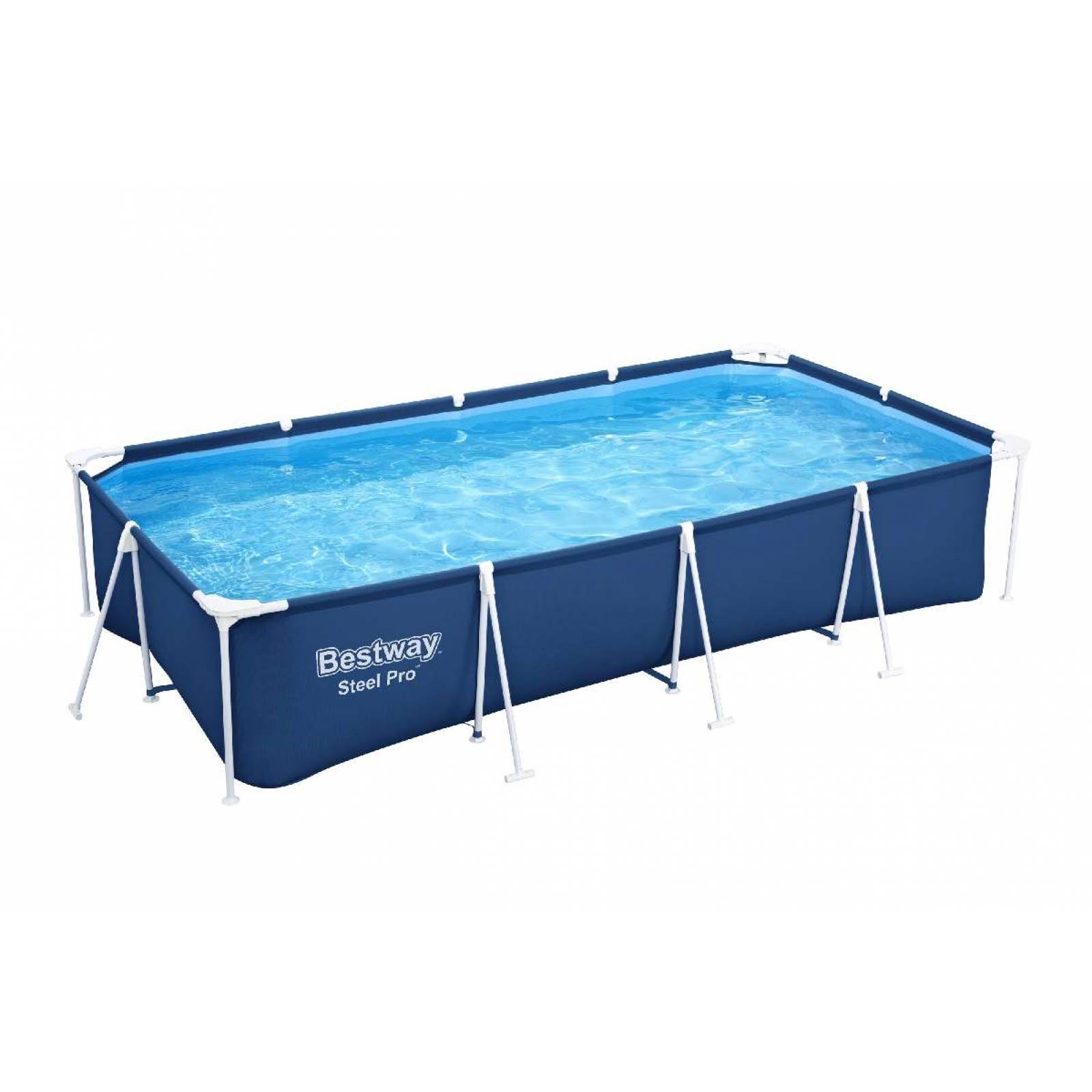 Alberca rigida estructural rectangular azul 1 modelo 4.00m x 2.11m x 81cm caja 1