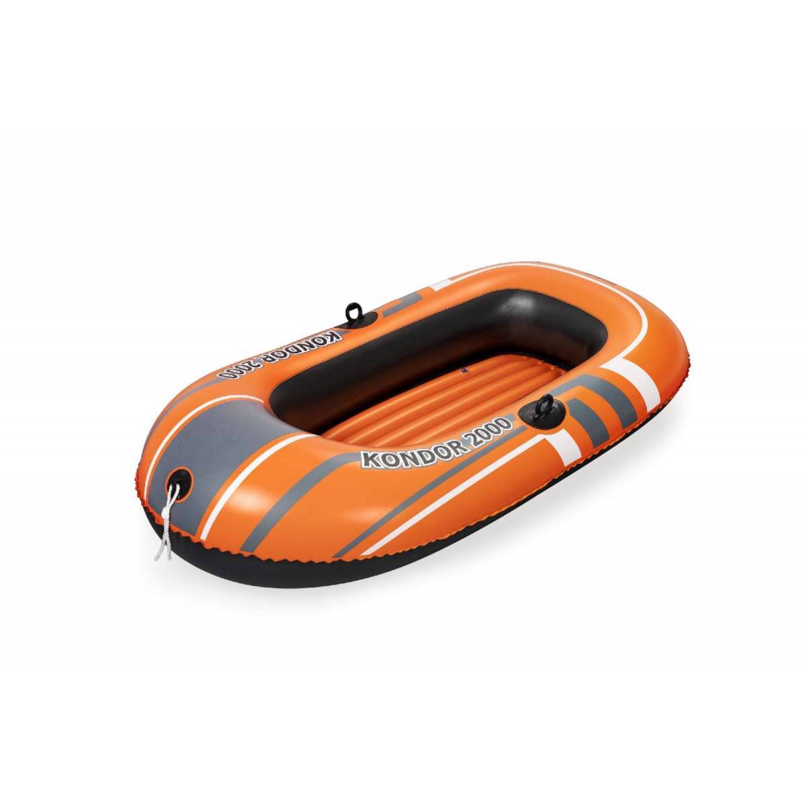 Balsa Inflable con agarraderas roja con negro 1.96x1.14cm(77x45pulg) caja (1)