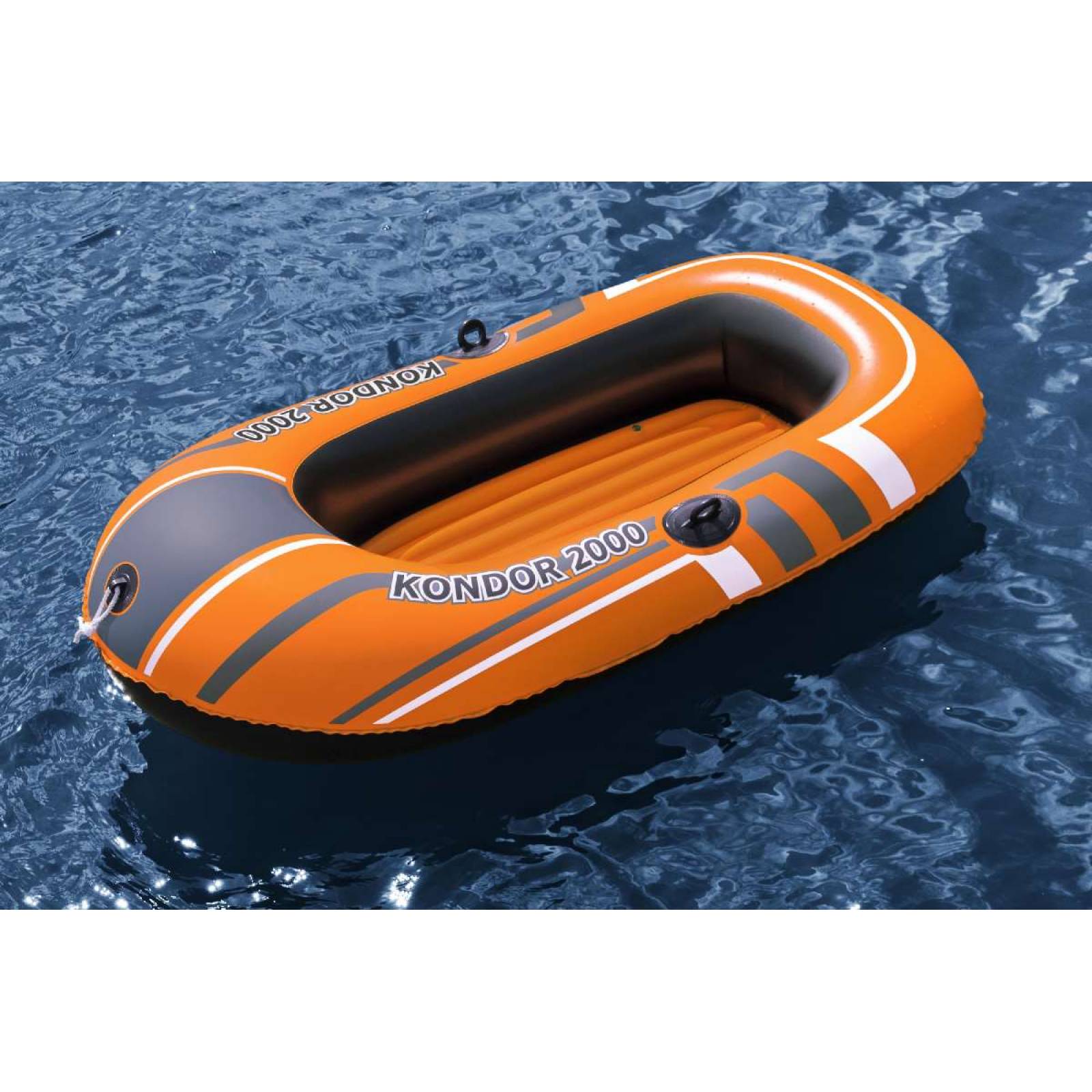 Balsa Inflable con agarraderas roja con negro 1.96x1.14cm(77x45pulg) caja (1)