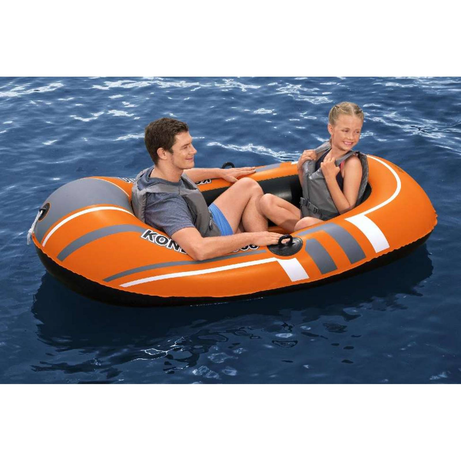 Balsa Inflable con agarraderas roja con negro 1.96x1.14cm(77x45pulg) caja (1)