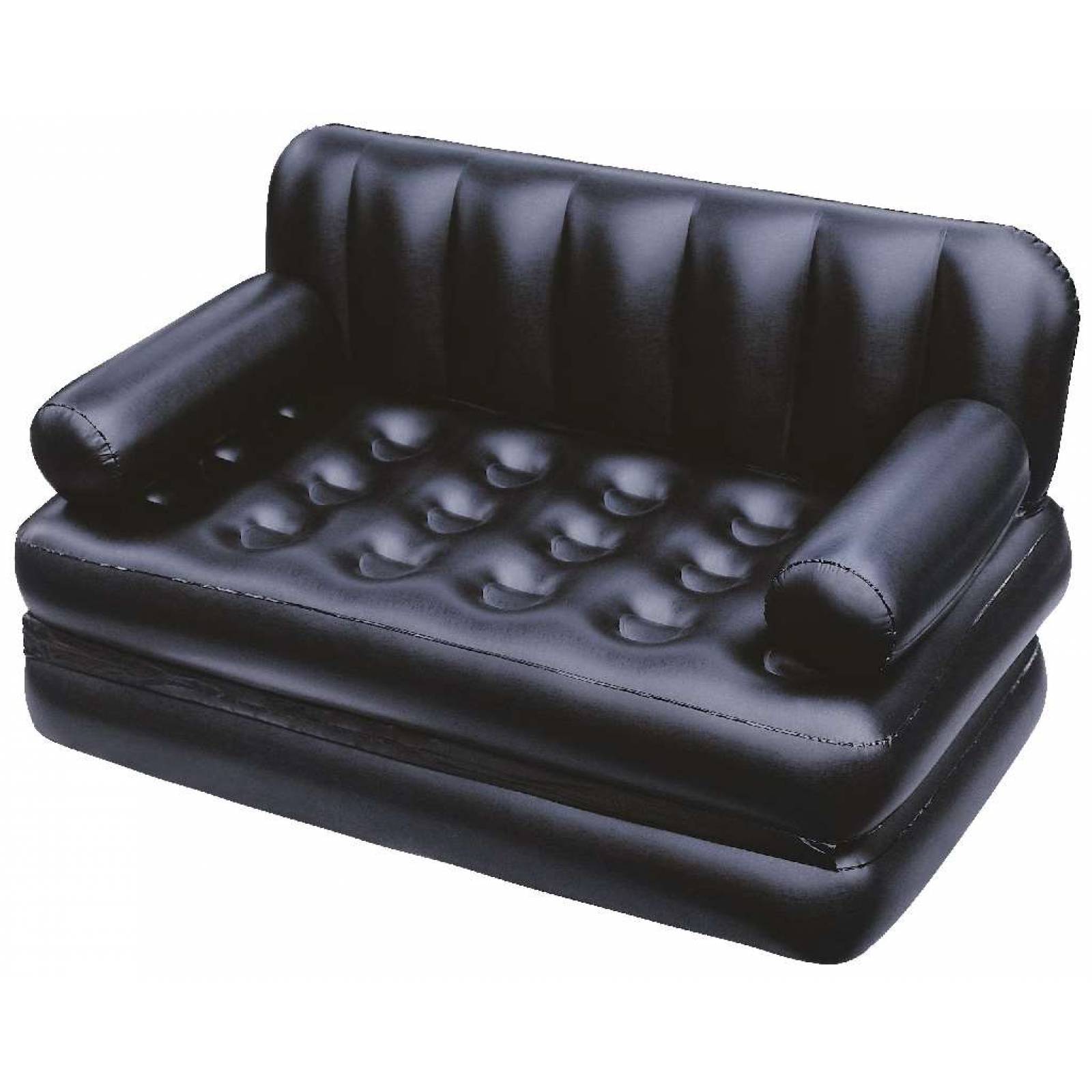 Sillon Cama Inflable 2 plazas 1.88m x 1.52m x 64cm 1 modelo color negro caja (1)