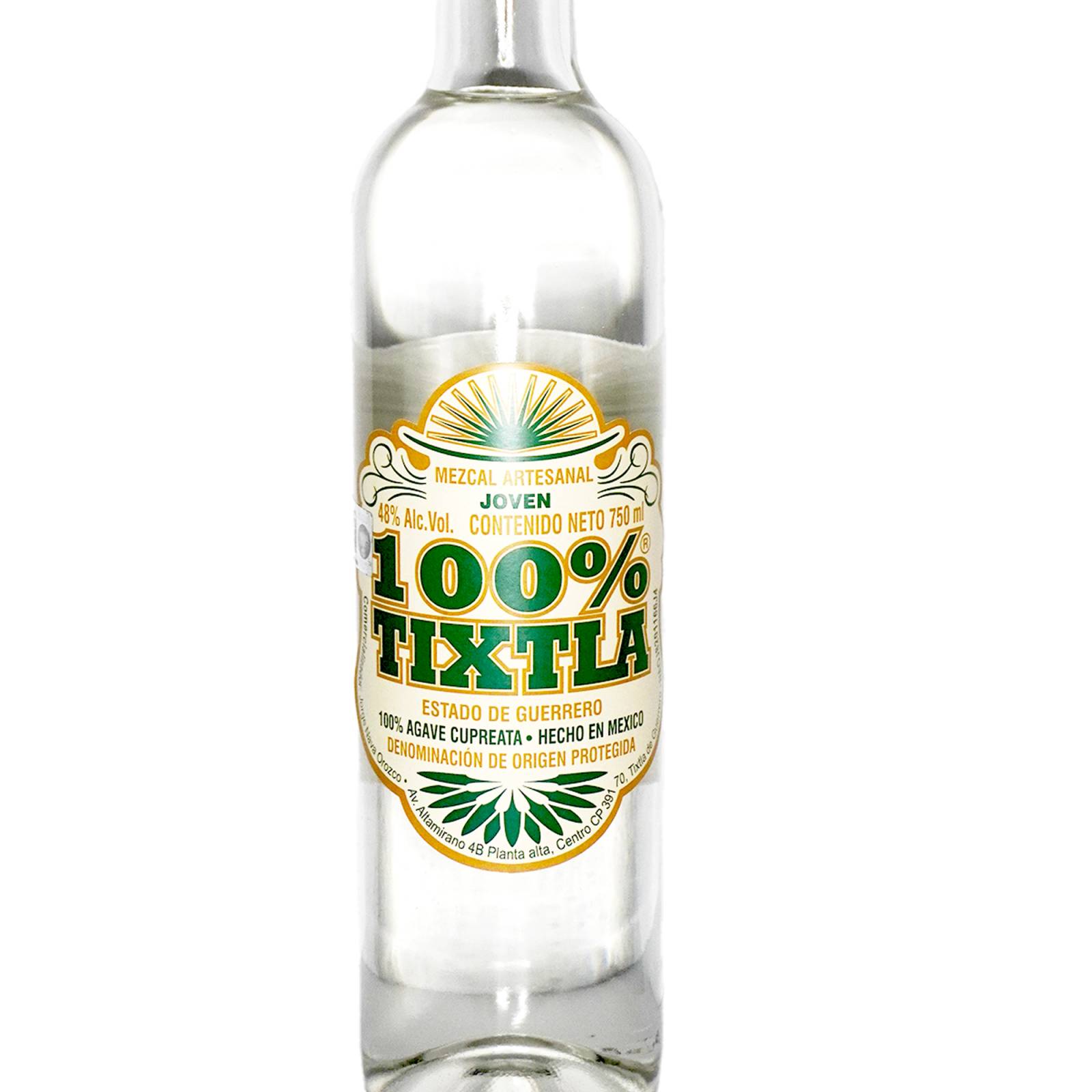 Mezcal 100% Tixtla Artesanal Cupreata Joven 750 ml