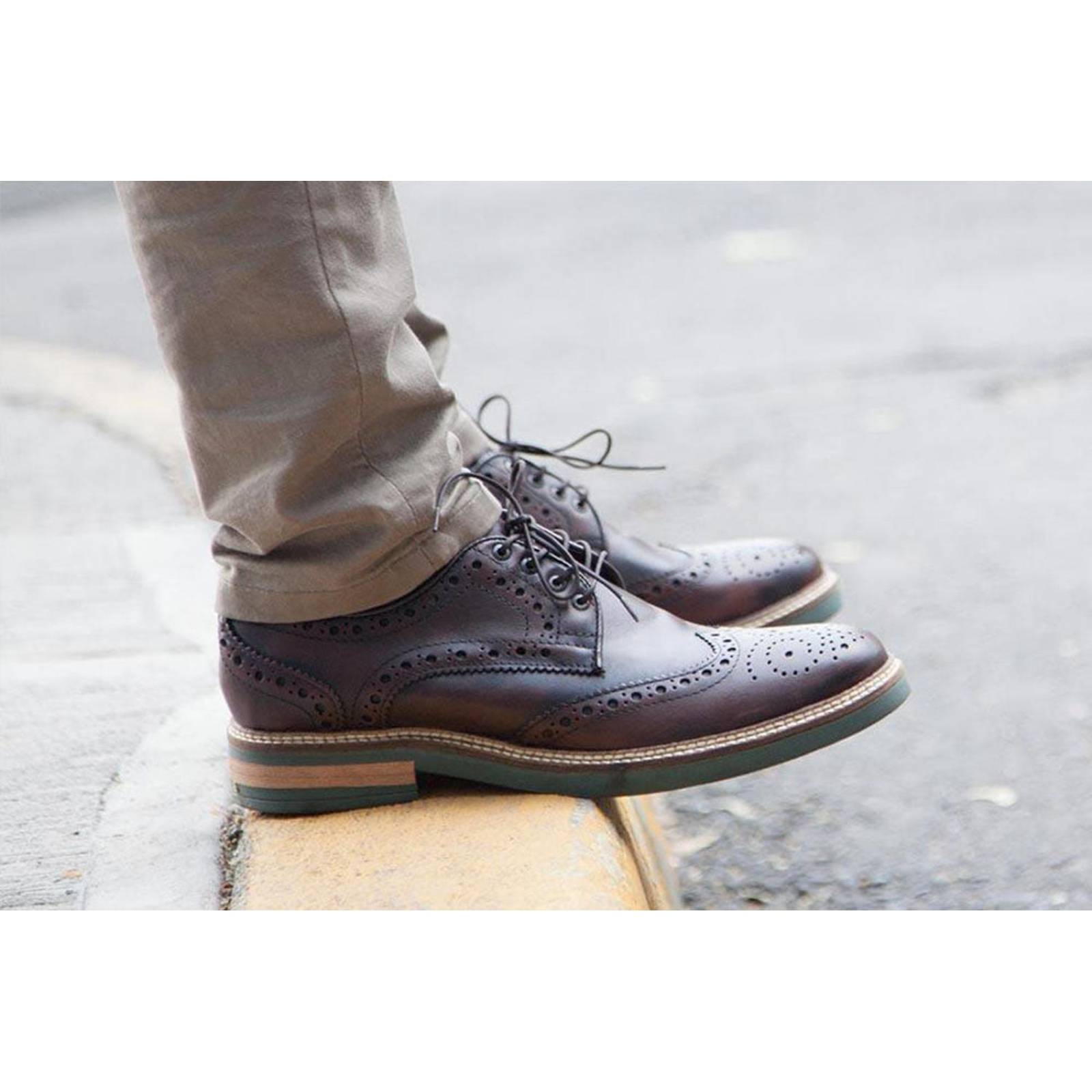 Viceversa Zapatos Brogue Color Café