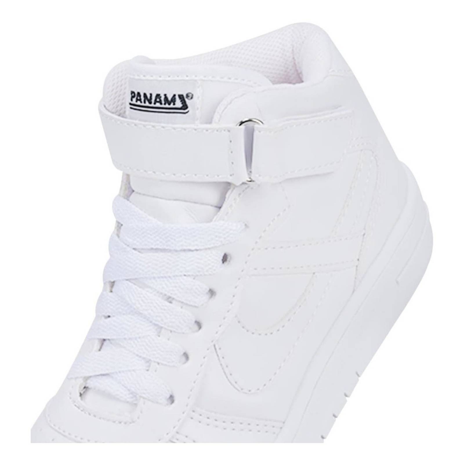 Tenis Casual Tipo Bota Panam 0301 Blanco De Niños De Moda