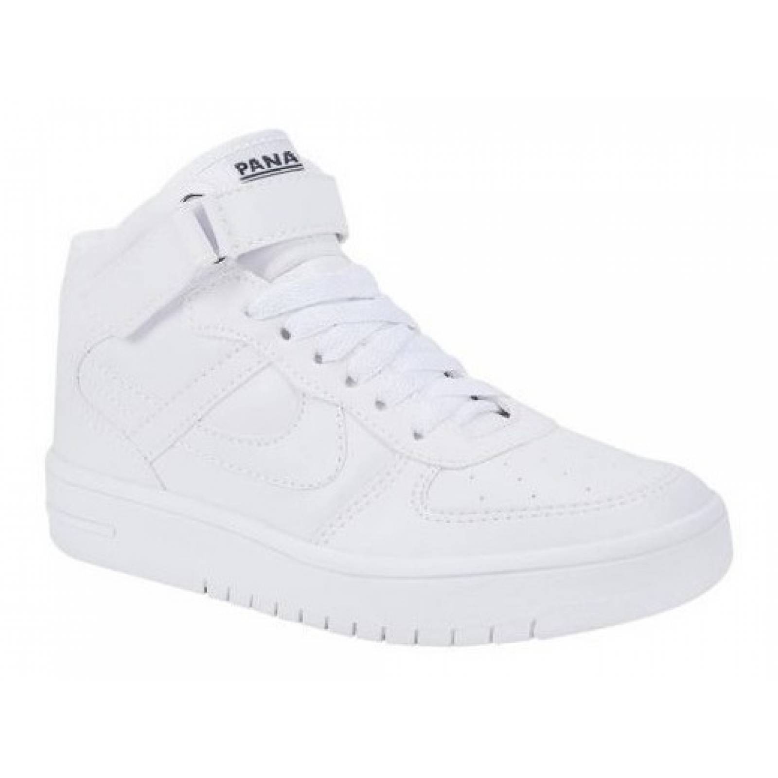 Tenis Casual Tipo Bota Panam 0301 Blanco De Niños De Moda