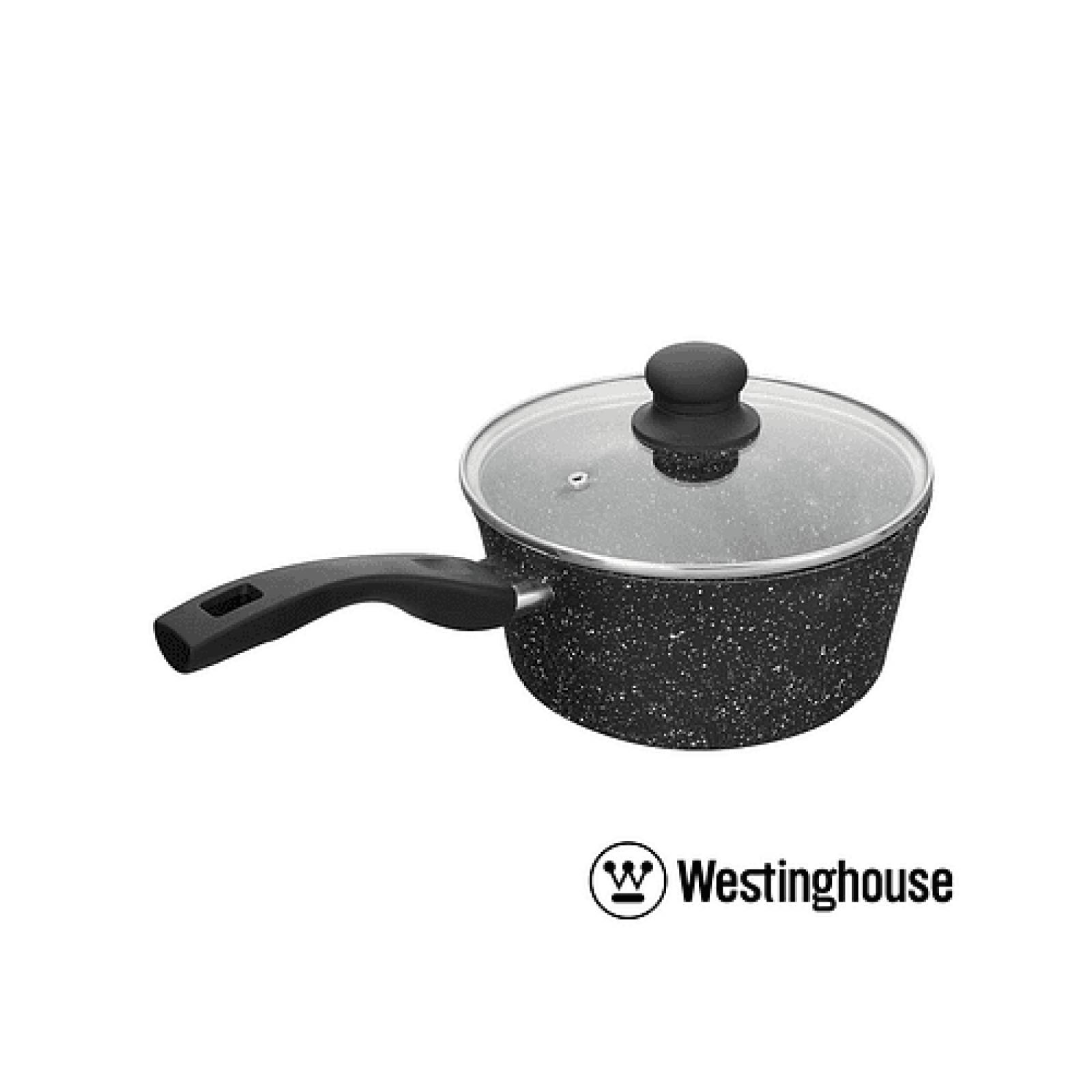 Batería de Cocina Antiadherente de Mármol Negro (5 Piezas) – Westinghouse