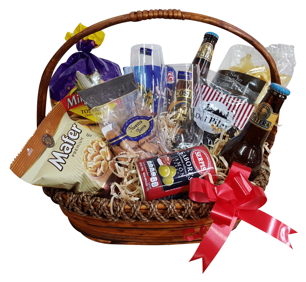 Canasta navideña tamaño familiar