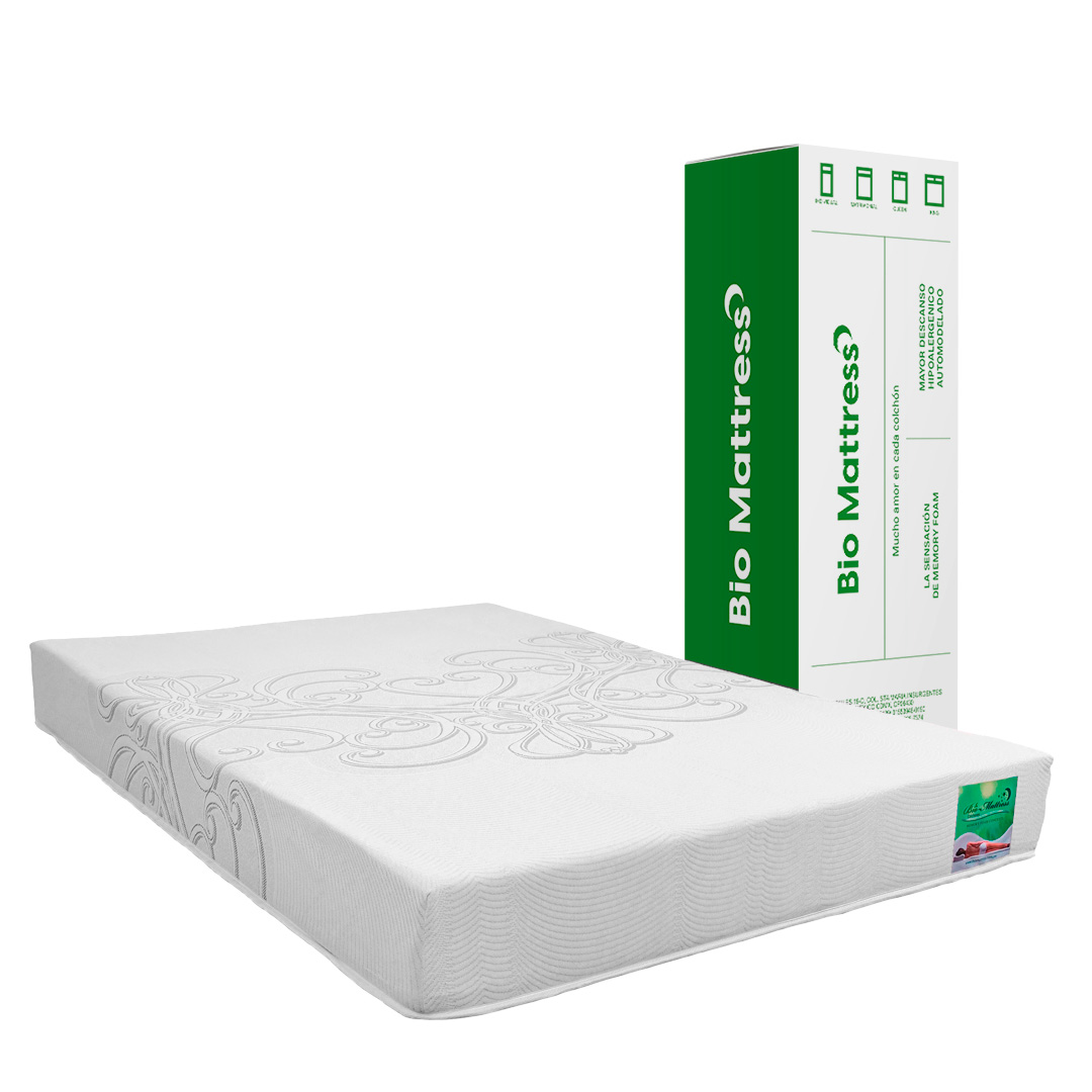 Bio Mattress Colchón Memory Foam Matrimonial Ibiza en caja
