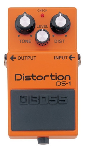 Pedal de efecto Boss Distortion DS-1 naranja