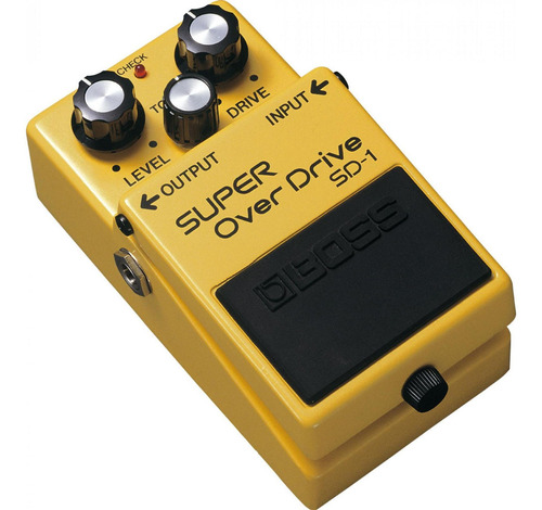 Pedal de efecto Boss Super OverDrive SD-1 amarillo