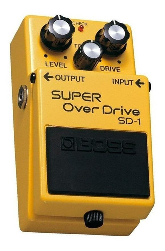 Pedal de efecto Boss Super OverDrive SD-1 amarillo