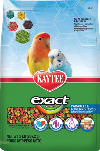 Alimento Para Agaporni Y Periquito Pellets Kaytee Exact 907g