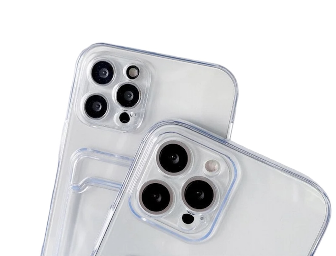 Funda Tarjetero Silicon Transparente para iphone