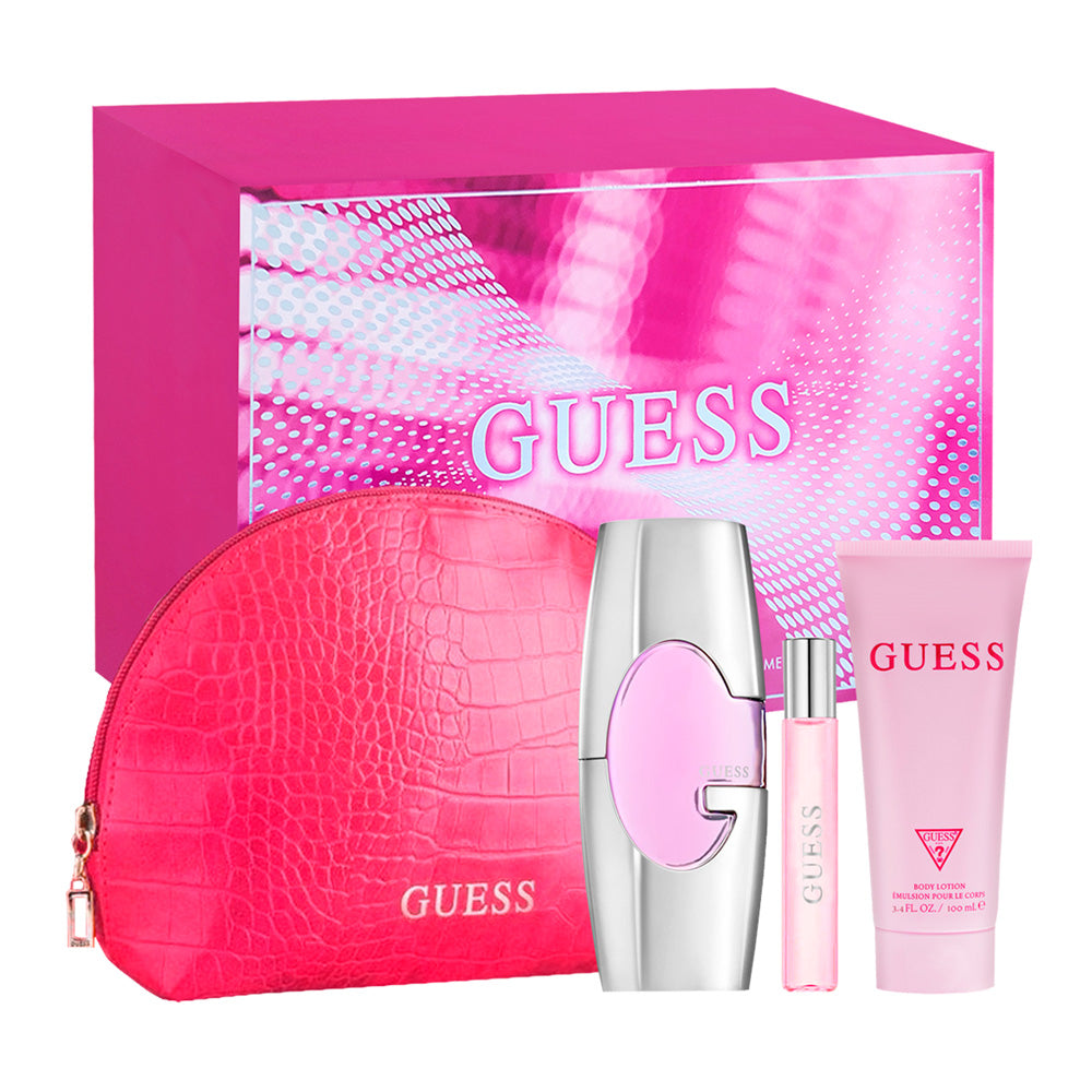 Set de mujer Guess de 4 pzs -Cosmetiquera-