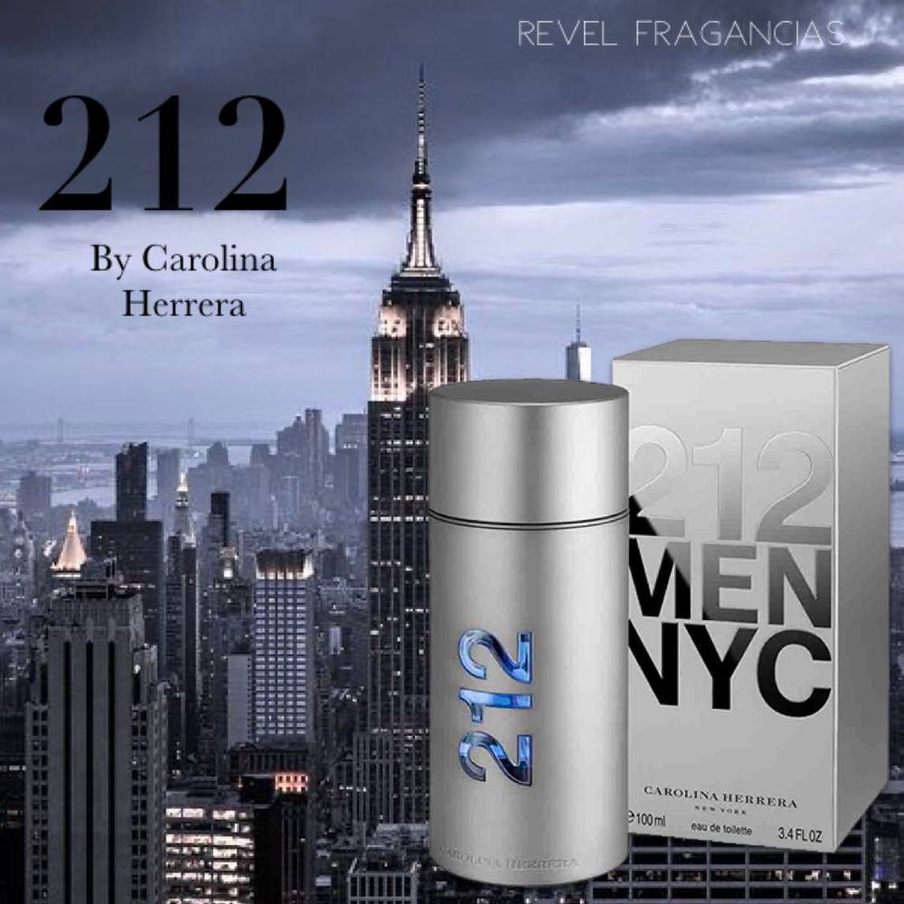 Perfume de hombre Carolina Herrera 212 NYC Men 100 ml agua de tocador
