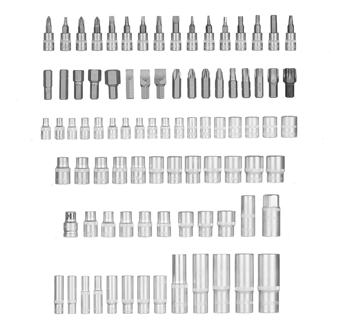 Set Herramientas Juego De Dados 108 Pcs Llaves Con Estuche NEGRO