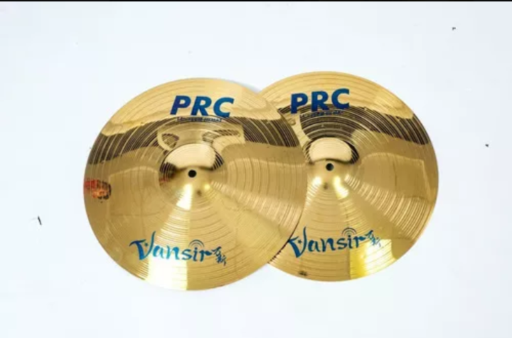 Set De Platillos Para Batería Vansir 4 Pcs Mas Funda V-prc-s Color Gold