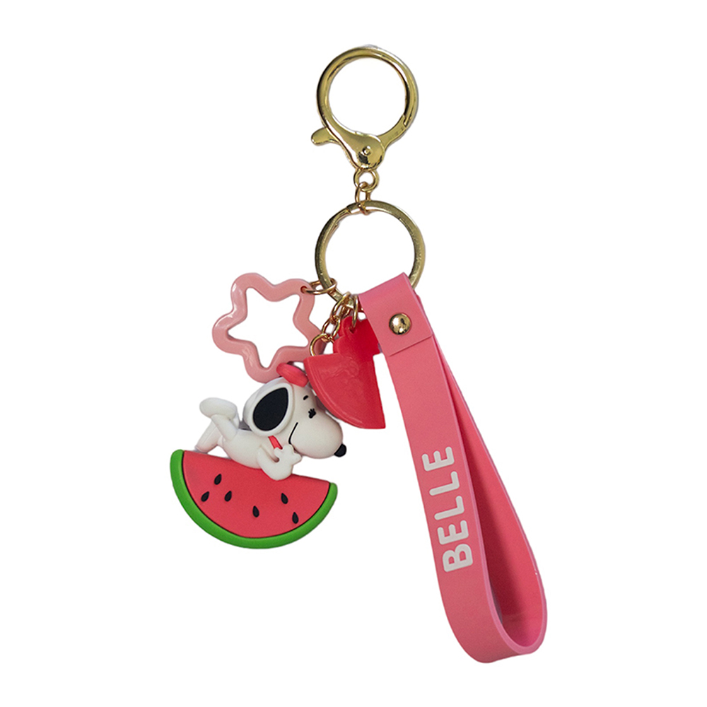 Llavero de Belle con Sandia de Snoopy