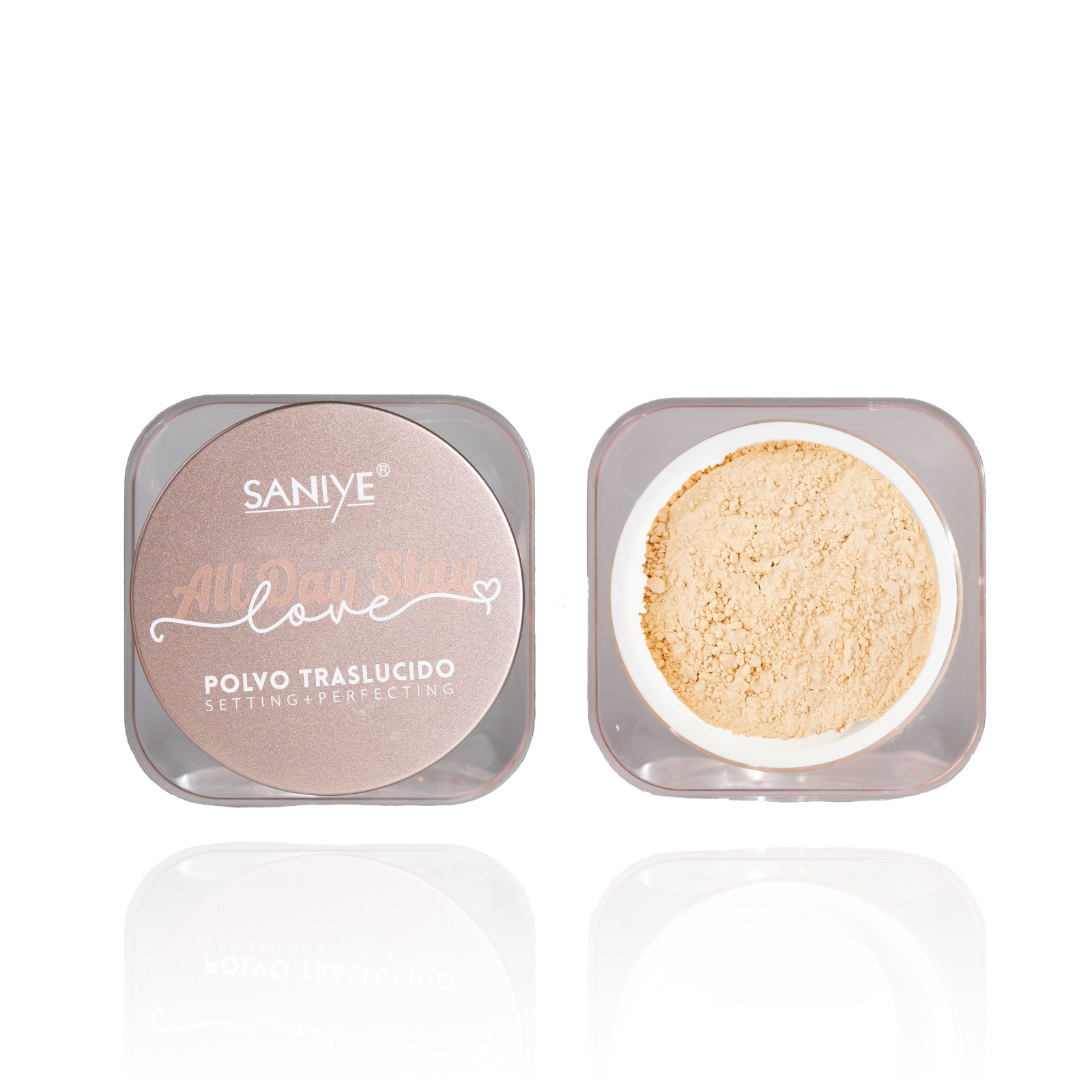 Polvo traslúcido Bl028 SANIYE tono banana 03