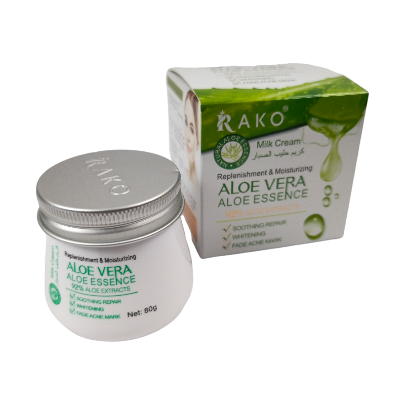 Crema De Aloe Vera Reparadora Y Blanqueadora Rako 80g