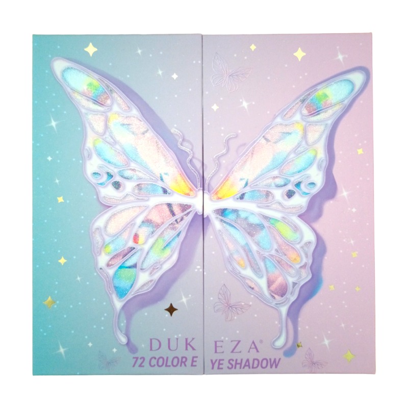 Paleta de sombras Dukeza con diseño de mariposa y 72 tonos