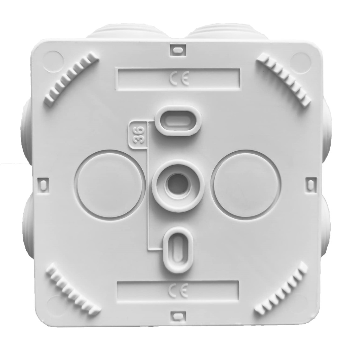 8 Cajas De Registro CCTV / PVC / 7 Entradas / Tapa A Presión / Videovigilancia / Conexiones cámara