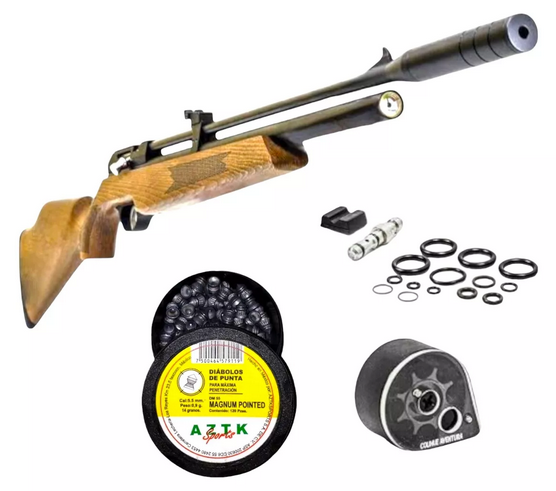 Rifle Pcp Aztk Pr-900 Regulado Cal 5.5