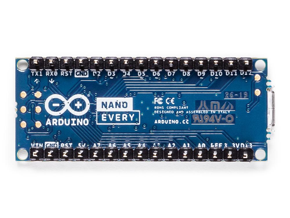 Arduino Nano Every W Headers Original Fabricado En Italia
