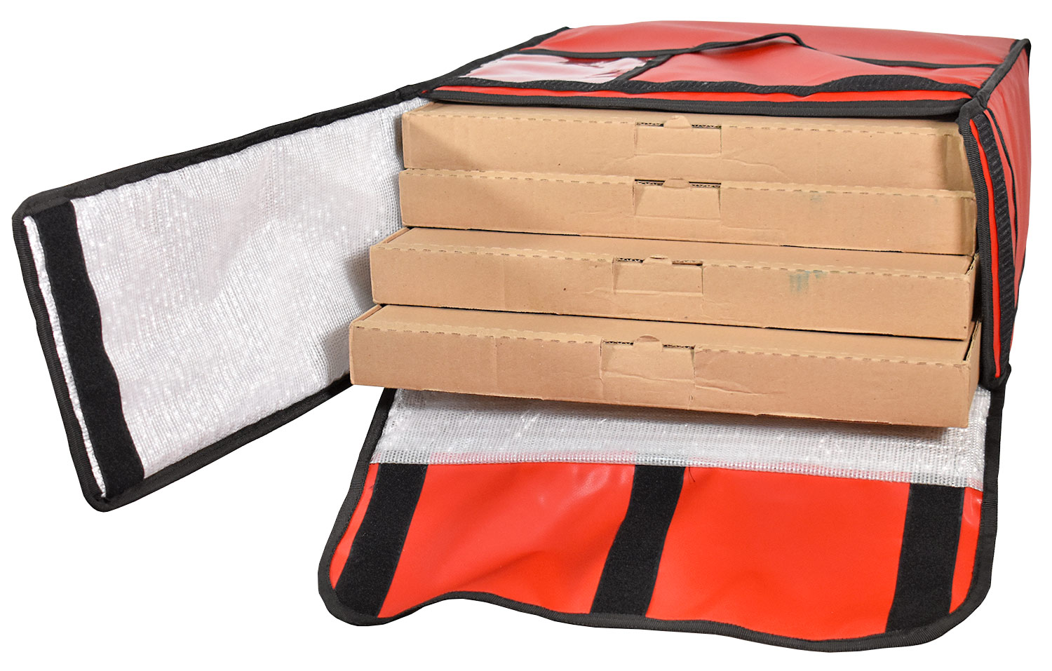 Bolsa térmica 4 Cajas para Pizza Reparto de Alimentos a Domicilio 46x46x20 Cm