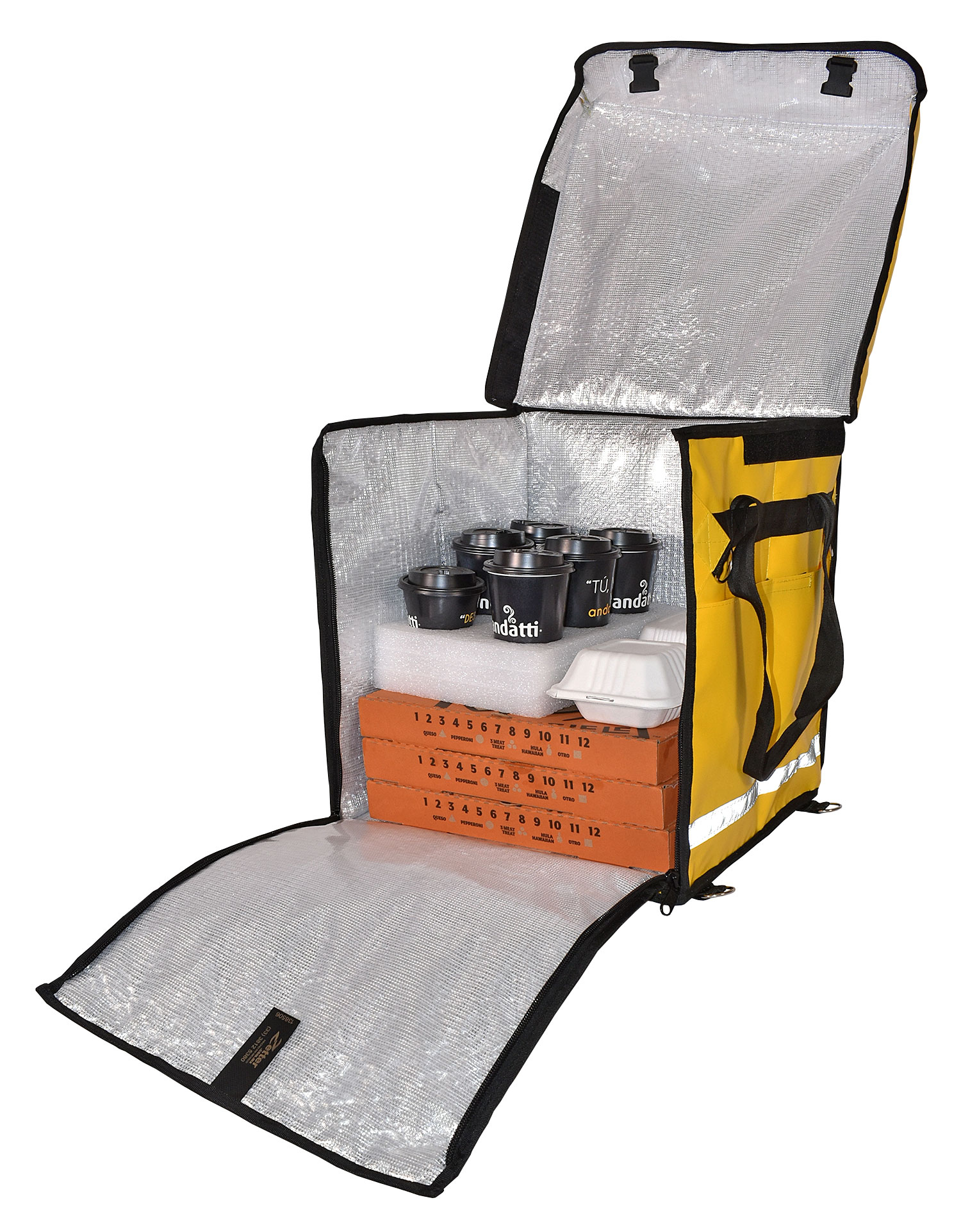 Mochila Térmica para Reparto de Alimentos Impermeable 41x41x45 Cm