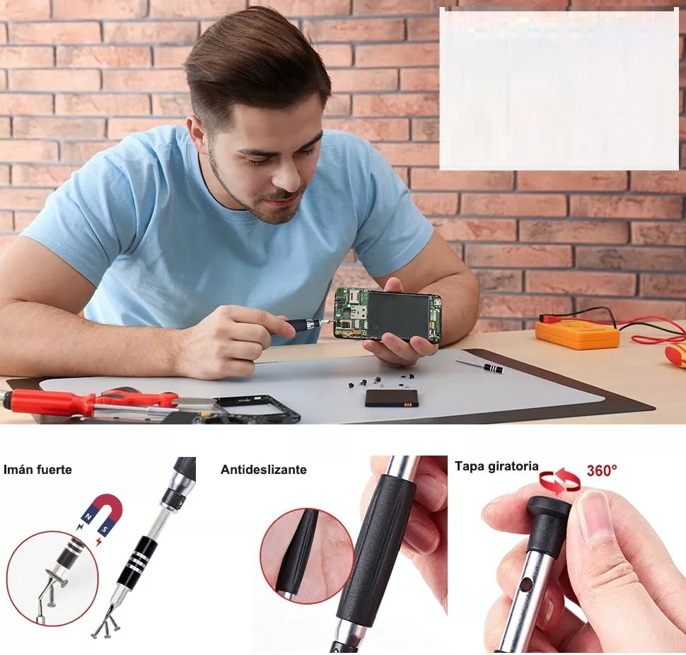 Juego De Herramientas Para Macbook,switch,xbox,ps4,celulares Negro/Rojo