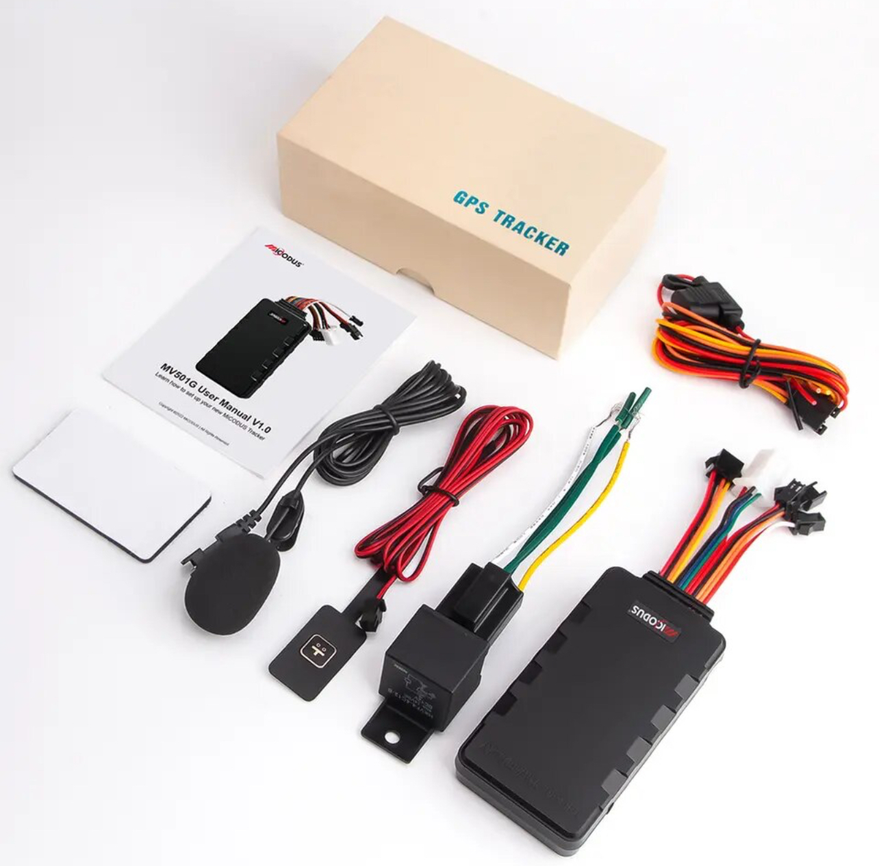 Localizador GPS MiCODUS 4G Para automóvil, botón de pánico y micrófono MICODUS MV501G