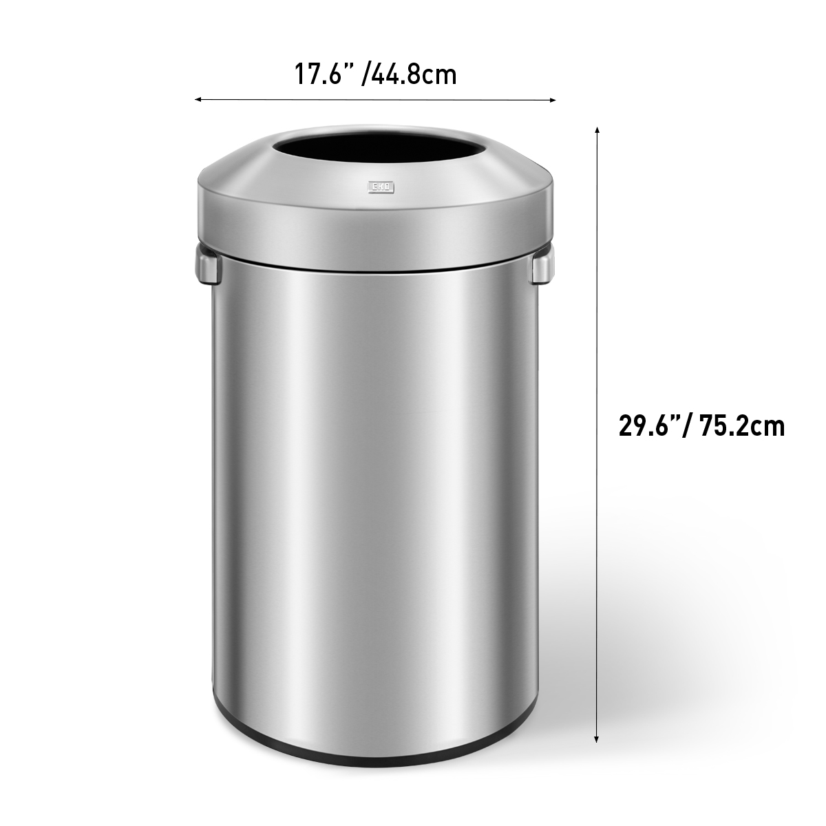 Bote de basura comercial grande Acero Inoxidable interior y exterior 90L EKO Urban