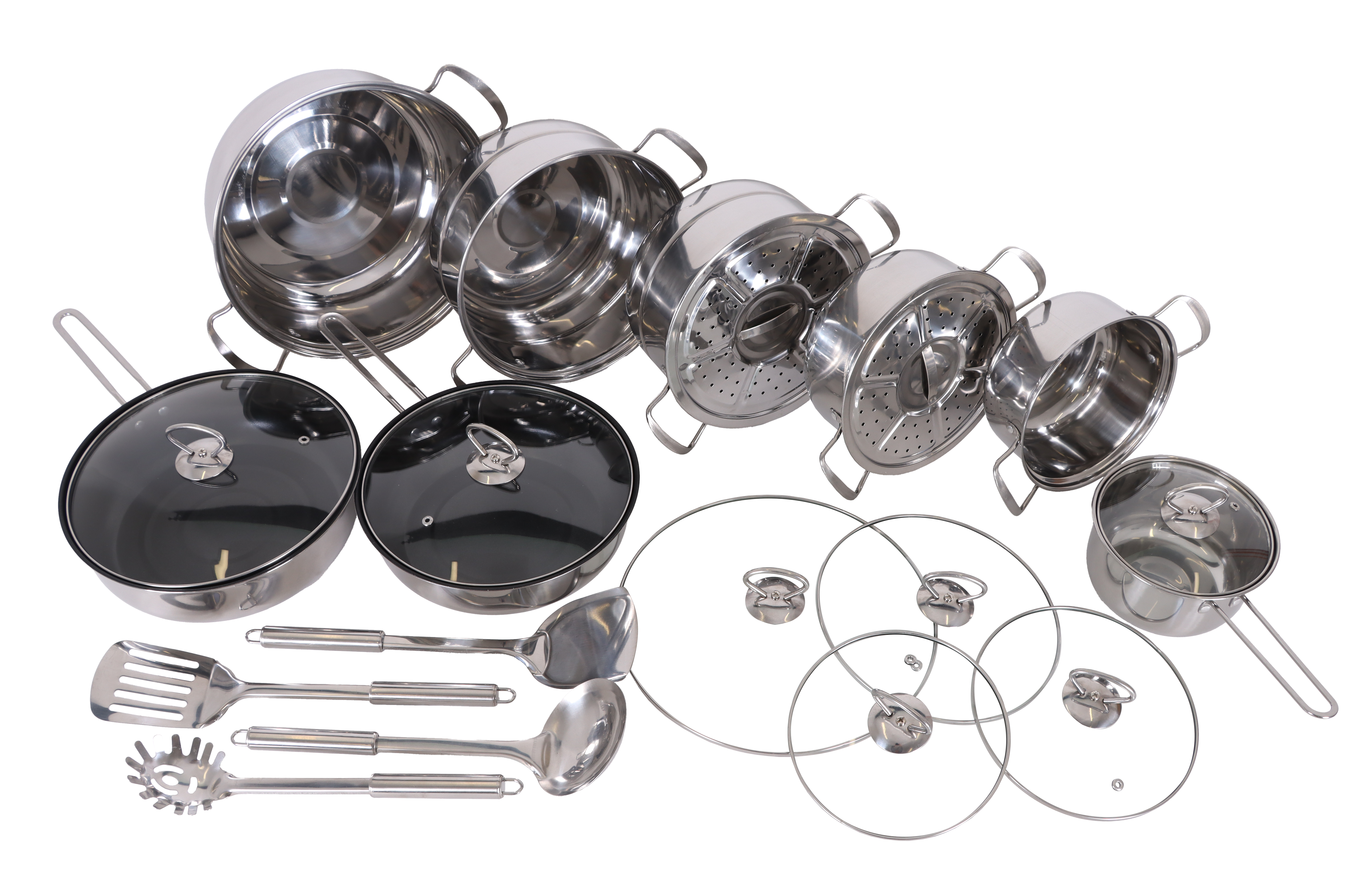 Bateria de Cocina Sofia Inox Acero Inoxidable 18 piezas