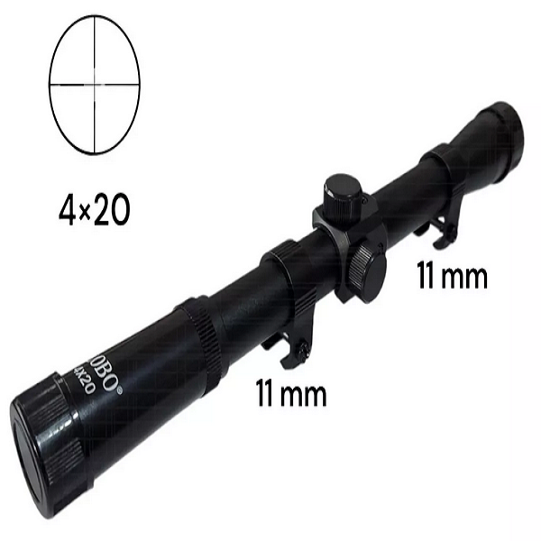 Aztk / Rifle Lobo 5.5mm Polimero + Mira 4x20 + 240 Diábolos