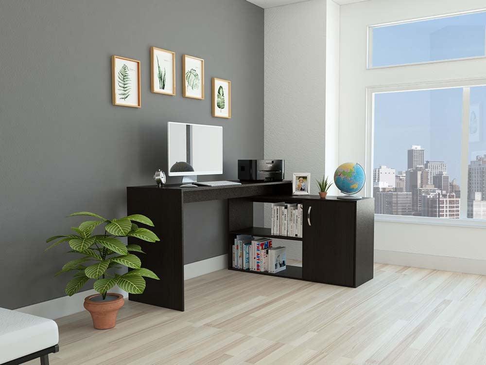 Escritorio Axis, Wengue y Negro