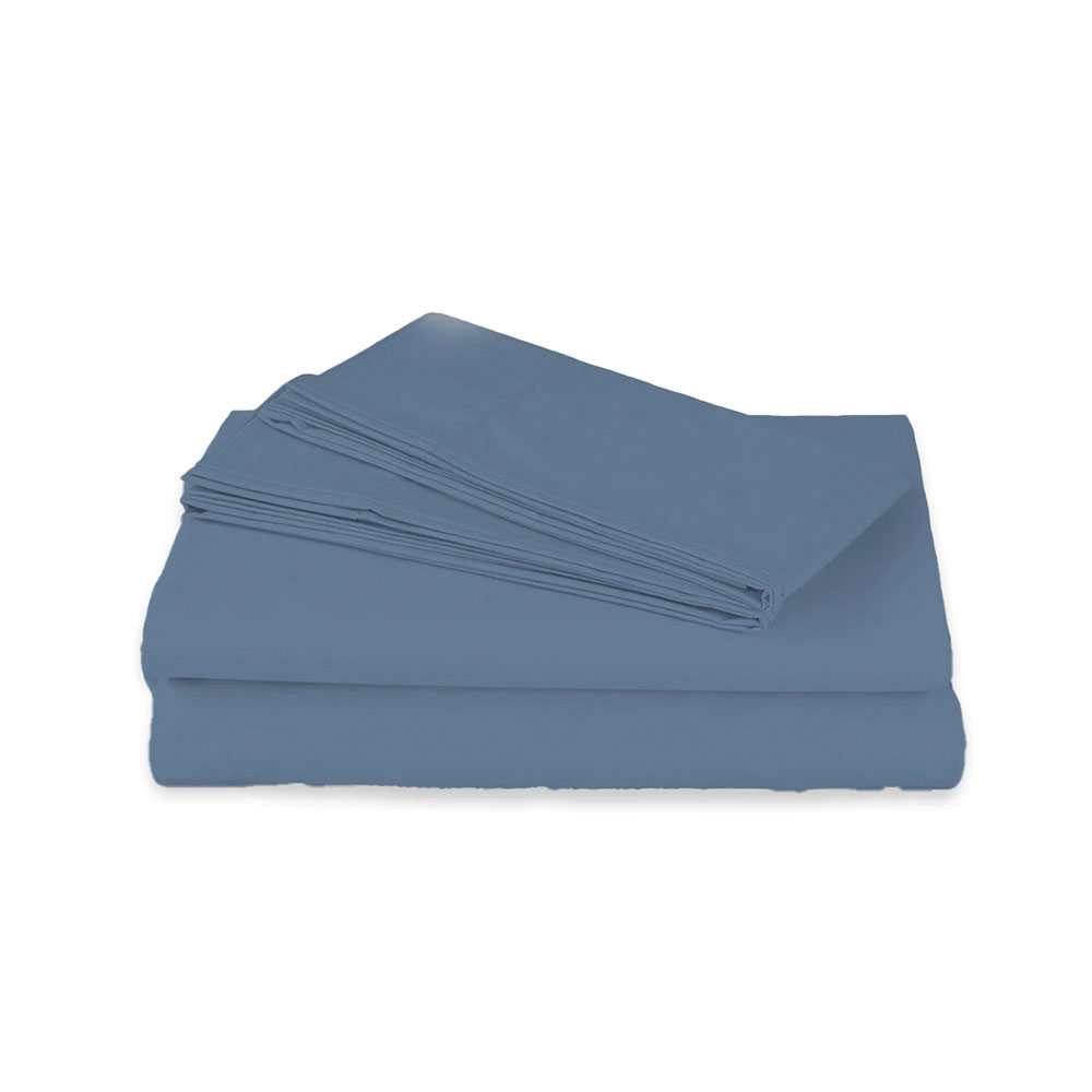 Juego de Sábanas King Size Spring Air Soft Sensation Azul Claro.