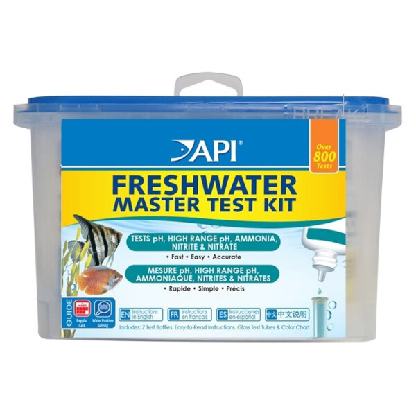 FRESHWATER MASTER TEST KIT API MEDIDOR DE PARÁMETROS PARA ACUARIO DE AGUA DULCE